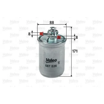 Filtre à carburant VALEO 587526