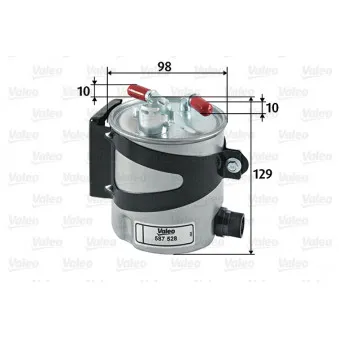 Filtre à carburant VALEO 587528