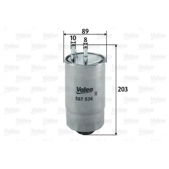 Filtre à carburant VALEO 587536