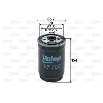 Filtre à carburant VALEO 587700
