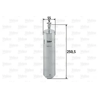 Filtre à carburant VALEO 587711