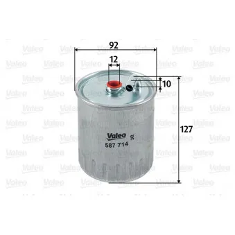 Filtre à carburant VALEO 587714