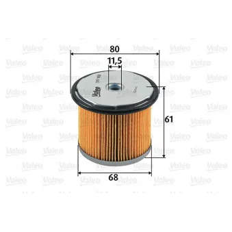 Filtre à carburant VALEO 587900