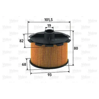 Filtre à carburant VALEO 587905