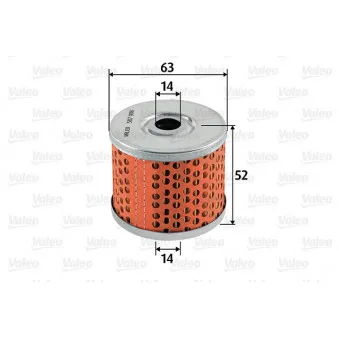 Filtre à carburant VALEO 587908