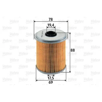 Filtre à carburant VALEO 587910