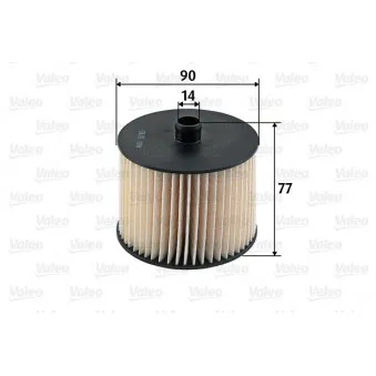 Filtre à carburant VALEO 587915