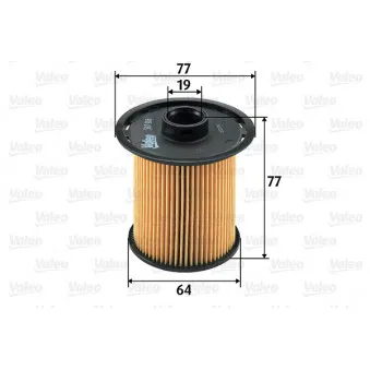 Filtre à carburant VALEO 587916