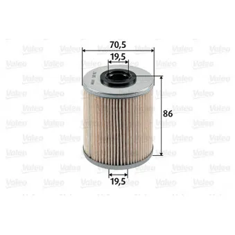 Filtre à carburant VALEO 587917