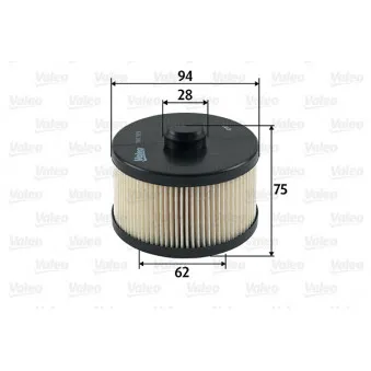Filtre à carburant VALEO 587929