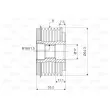 Poulie roue libre, alternateur VALEO 588015 - Visuel 2
