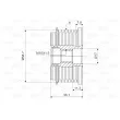 Poulie roue libre, alternateur VALEO 588033 - Visuel 2