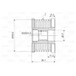 Poulie roue libre, alternateur VALEO 588040 - Visuel 2