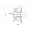 Poulie roue libre, alternateur VALEO 588044 - Visuel 2