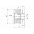 Poulie roue libre, alternateur VALEO 588045 - Visuel 2