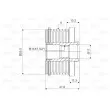 Poulie roue libre, alternateur VALEO 588047 - Visuel 2