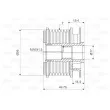 Poulie roue libre, alternateur VALEO 588052 - Visuel 2
