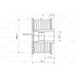 Poulie roue libre, alternateur VALEO 588053 - Visuel 2
