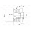 Poulie roue libre, alternateur VALEO 588054 - Visuel 2