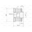 Poulie roue libre, alternateur VALEO 588055 - Visuel 2