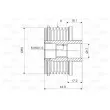 Poulie roue libre, alternateur VALEO 588061 - Visuel 2