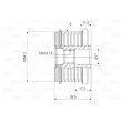 Poulie roue libre, alternateur VALEO 588062 - Visuel 2