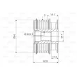 Poulie roue libre, alternateur VALEO 588064 - Visuel 2