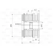 Poulie roue libre, alternateur VALEO 588066 - Visuel 2