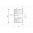 Poulie roue libre, alternateur VALEO 588068 - Visuel 2