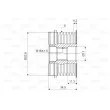 Poulie roue libre, alternateur VALEO 588074 - Visuel 2