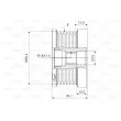 Poulie roue libre, alternateur VALEO 588076 - Visuel 2