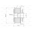 Poulie roue libre, alternateur VALEO 588084 - Visuel 2