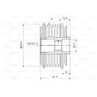 Poulie roue libre, alternateur VALEO 588091 - Visuel 2