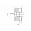 Poulie roue libre, alternateur VALEO 588096 - Visuel 2