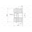Poulie roue libre, alternateur VALEO 588099 - Visuel 2