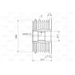 Poulie roue libre, alternateur VALEO 588104 - Visuel 2