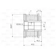 Poulie roue libre, alternateur VALEO 588105 - Visuel 2