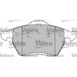 Jeu de 4 plaquettes de frein avant VALEO 598049 - Visuel 2