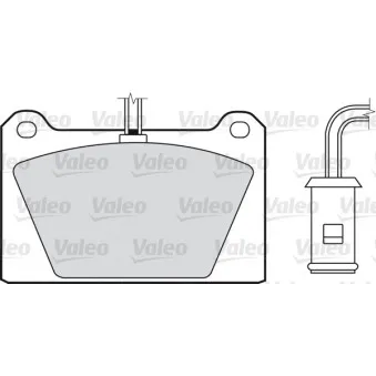 Jeu de 4 plaquettes de frein avant VALEO 598116