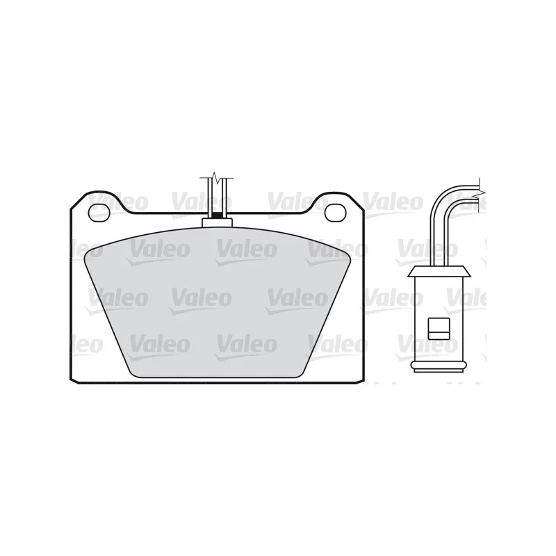 Jeu de 4 plaquettes de frein avant VALEO 598116