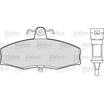 Jeu de 4 plaquettes de frein avant VALEO 598169