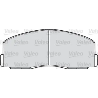 Jeu de 4 plaquettes de frein avant VALEO 598220