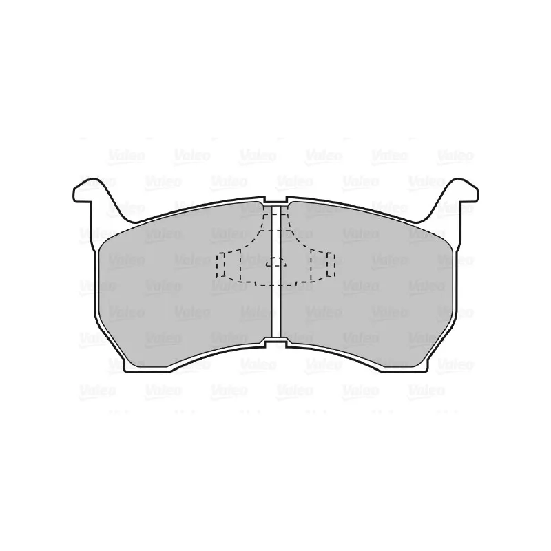 Jeu de 4 plaquettes de frein avant VALEO 598239