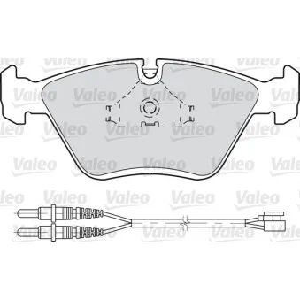 Jeu de 4 plaquettes de frein avant VALEO 598281