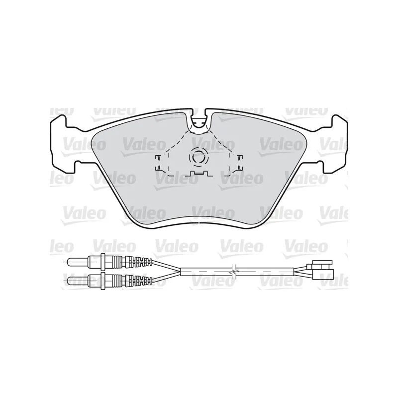 Jeu de 4 plaquettes de frein avant VALEO 598281