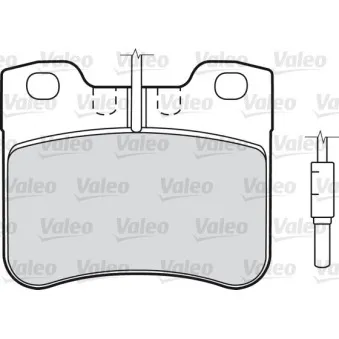 Jeu de 4 plaquettes de frein avant VALEO 598287