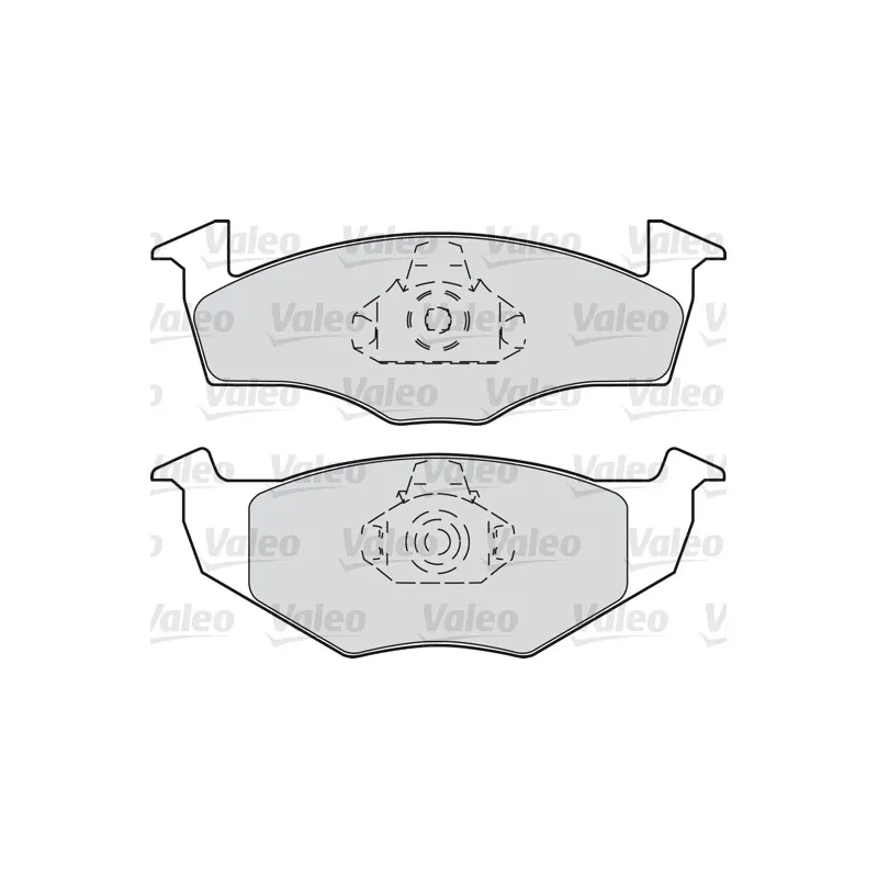 Jeu de 4 plaquettes de frein avant VALEO 598302