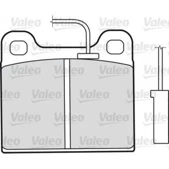 Jeu de 4 plaquettes de frein avant VALEO 598350