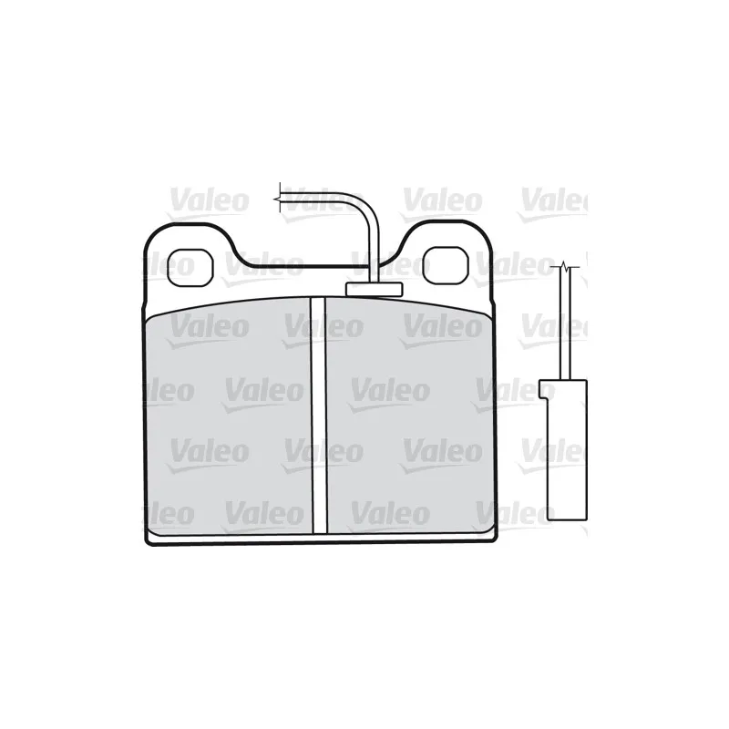 Jeu de 4 plaquettes de frein avant VALEO 598350
