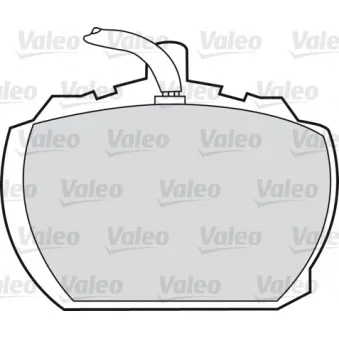 Jeu de 4 plaquettes de frein avant VALEO 598391